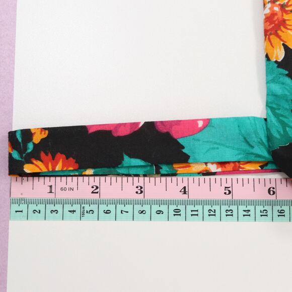 NWT VTG Via Sant Andrea Midi Dress 10 Rose Floral A Line Belted Colorful Retro - Picture 11 of 14